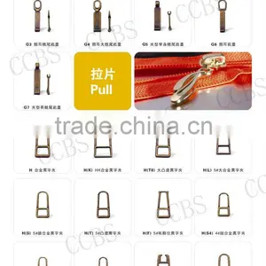 All Kinds of No.5 New Design Pullers And Sliders For Fashion Metal Zipper thumbnail-1