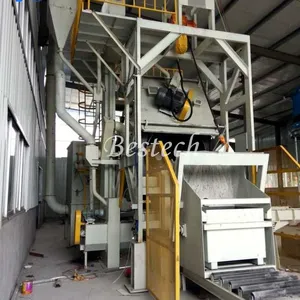 Automatic Tilting Drum Shot Blasting Machine for Cast Iron Surface Cleaning thumbnail-5