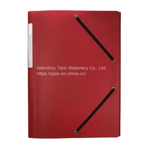 PP 3 Flap Folder Spine With Pocket, Elastic Folder for Office for School, Statioinery thumbnail-2