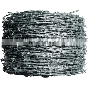 Barbed Wire Powder Coated Fencing Trellis & Gates Type Galvanized Surface Treatment Barbed Wire thumbnail-2