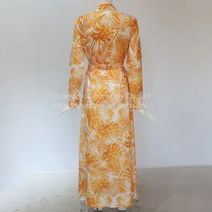 Newest Women Sexy Fashion Leopard Print Long Sleeve Skinny Maxi Dress Ladies Skinny Dresses thumbnail-2
