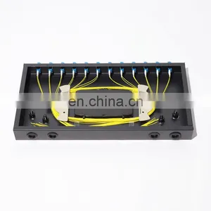 Fiber Optic Patch Pannel/rack Mount 48/FTTH Terminal Box/SC 12/24Port LC 24 Port 19