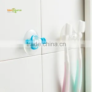 Round Silicone Suction Plastic Toothbrush Holder Hot Selling thumbnail-2