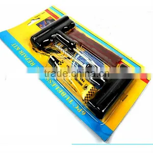 Emergency Car Van Motorcycle Tubeless Tyre Puncture Repair Kit Tool 3 Strip thumbnail-1
