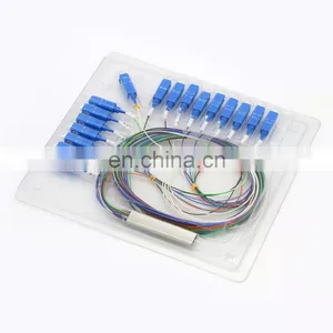 SC APC UPC Mini PLC Optical Splitter G657A 1*2/1*4/1*8/1*16/1*32/1*64 Plc Splitter thumbnail-1
