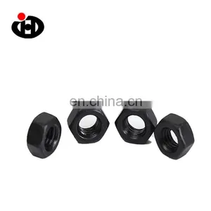 Superb DIN439 Carbon Steel Black Hex Thin Nuts M20 thumbnail-4