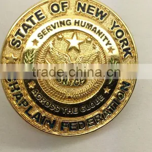2014 GOLD Custom Soft Enamel Metal Badge /gold Lapel Pins thumbnail-1