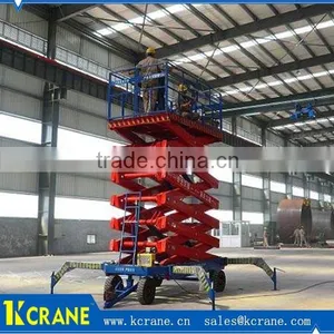 Mobile Scissor Man Lift, Hydraulic Lifter thumbnail-1