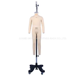 Fast Delivery Child Mannequins Fiberglass Dress Forms Covered With Fabric Tailor Mannequin Forms Size #120 thumbnail-1