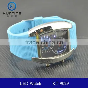 Hot Sale Sports Flash LED Car Speedometer Meter Dial Men Gift Watch thumbnail-5