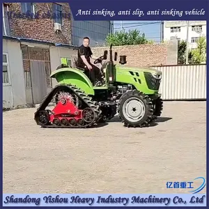 Tractor Modification With Anti Sinking Half Chain Track for Stable and Reliable Swamp Leveling thumbnail-3