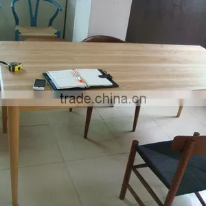 Sample Design Ash Wood Rectangle Long Dining/restaurant Table thumbnail-2