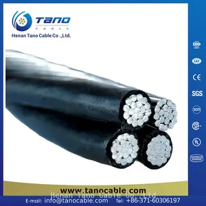 Quadruplex Aerial Bundled Cable With Bare Messenger Conductor 3x25+1x25sqmm thumbnail-1
