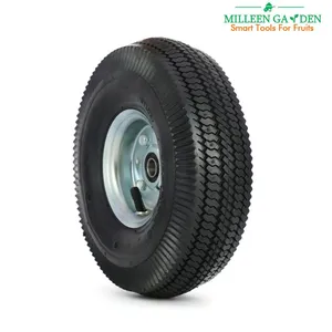 4.10/3.50-5 Black Tire Pneumatic Tyre Mobility Power Wheelchair Garden Trolley Cart thumbnail-1