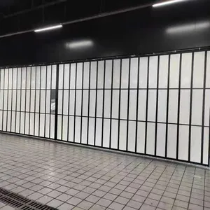 Modern Aluminum PC Folding Door for Flexible Commercial Space Design thumbnail-2