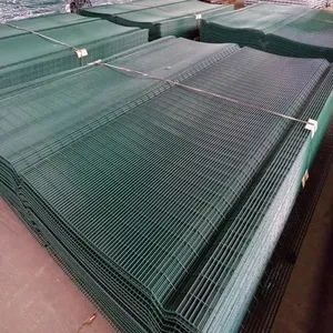 Dense Mesh Fence Panels Security Fence for Airport Railway Prison Clear View 358 Anti Climb Fence thumbnail-3