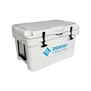 Rotomolded Hard Cooler Portable Small Ice Chest With 3-Inch Insulation Heavy-Duty Beach Cooler for Camping, Fishing, Boating, Picnic, BBQ, Travel thumbnail-3