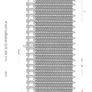 Durable High Temperature Mesh Belting Easy to Clean Metal Mesh Conveyor Belt Premium ss Mesh Belt thumbnail-4