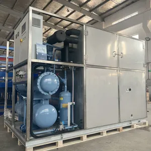 Linsky 10Ton/24hr Aluminum Alloy Evaporator Industrial Cube Ice Machine for Sale thumbnail-1