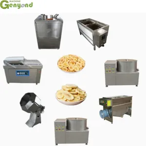 Genyond Banana Slice Frying Machine Assembly Line/Plantain Chips Production Line thumbnail-1