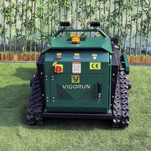 Tracked Agriculture Gasoline Powered Commercial Brushless DC Servo Motor Remote Controlled Electric Starter Flail Mower 2-Stroke thumbnail-4