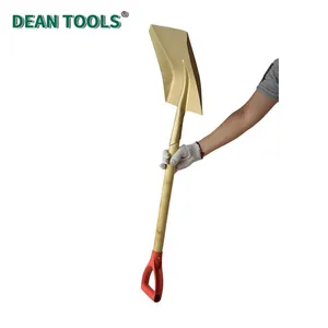 Non-Sparking Square Shovel Beryllium Copper No-Sparking Square Shovel With Straight Blade and Comfort D-Grip Handle thumbnail-4