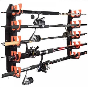 New Coming Horizontal Fishing Rod Holder Display Storage Rack For Garage thumbnail-5