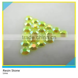 Flat Back Epoxy Stone AB Lime Round Ss16 4mm 200 Gross Package thumbnail-1