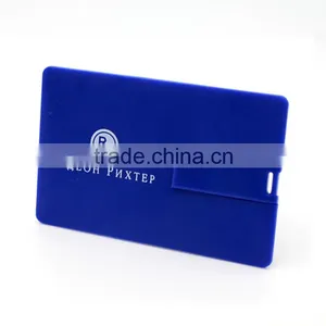 Cheapest 2gb 4gb 8gb 16gb Blue Cerdit Card USB Flash Stick For Electronic Gifts thumbnail-2
