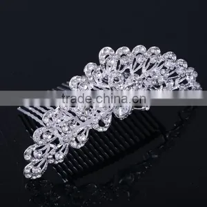 2015 Hot Selling Wedding Jewerly Headband Alloy Crown for Fashion Women thumbnail-2
