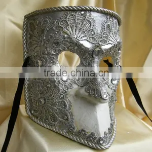 Hot Sell on Ebay Venice Mask Masquerade Birthday Party Mask Black Lace Half Face Venetian Mask With Drills Decoration thumbnail-4