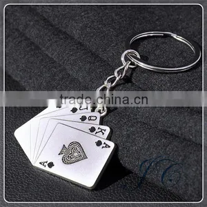 Hot Sale Custom Poker Zinc Alloy Acrylic Keychain For Promotion thumbnail-2