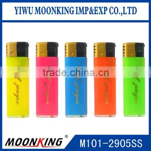Promotion Customize Print on Lighter,plastic Refillable Windproof Lighter thumbnail-1