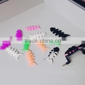 Hotsales Creative Cute Mini Tree Sapling Cable Winder Cord Organizer Silicone Earphone Winder thumbnail-1
