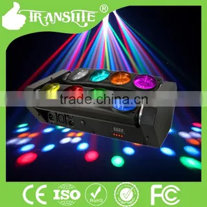 High Lumen Disco Lighting Led Spider Beam Moving Head Light Strong Beam Rotation 8pcs RGBW 4In1led Spider Beam Moving Head Light thumbnail-5