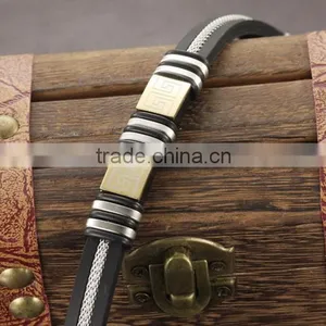 Top Quality Charms Fitness Bracelet Silicone Material Quality Choice thumbnail-2