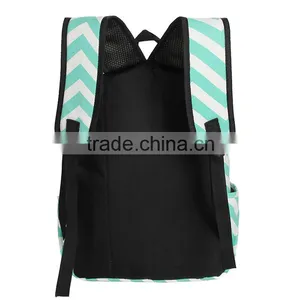 2016 Preppy Style Women Backpack Bags Double-Shoulder Sweet Stripe Canvas Travel Backpacks Schoolbag Backpacks For Teenage Girls thumbnail-3