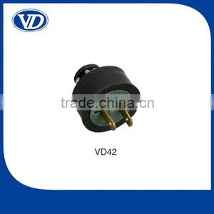 10A 250V American Standard 2 Flat Pin Plug VD42 thumbnail-1