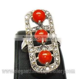 Silver Gemstone Ring thumbnail-1