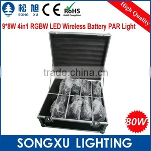 9x8w Rgbw Led Stage Light Par Can Wireless Led up Light for Wedding Party dj Club thumbnail-6