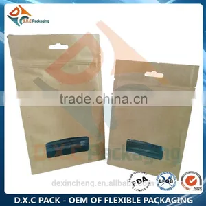 Snack Food Stand Up Pouches With Window For Food Packaging thumbnail-6
