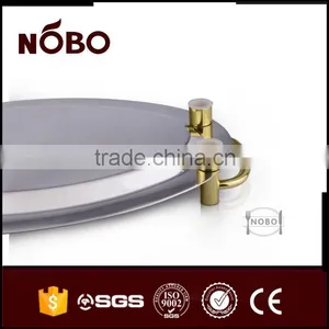 Oval Shape Mirror Surface Stainless Steel Serving Tray thumbnail-2
