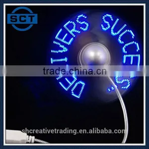 Mini Portable Flexible Desktop Computer Notebook PC Colorful LED Light USB Fan thumbnail-4