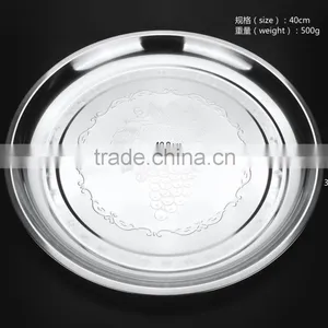 Wholesale New China Tableware Stainless Steel Steak Plate thumbnail-1