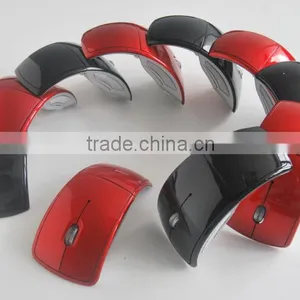 2.4g Wireless Foldable Mouse for pc Mac With Customized Logo+ Mini Usb Receiver thumbnail-6