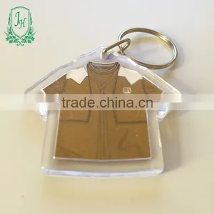 Plastic Keychain Photo Holder Blank Keychain With Custom Printed Logo Clear Charms thumbnail-2