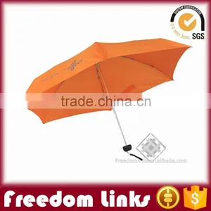 19 Inch 6K Orange Smart 5 Folding Umbrella Custom Logo thumbnail-2