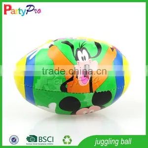 Partypro Ningbo Factory Promotional High Quality Hottest Custom Rubgy Shape Juggling Stress Ball thumbnail-5