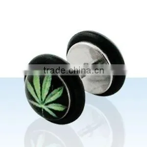 Illusion Plug Body Jewelry,illusion Plug,body Piercing Jewelry Plug,fake Plug,illusion Piercing Body Jewelry,fake Marijuana Plug thumbnail-1