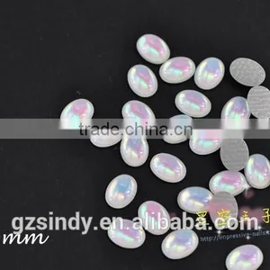 Korean Style Glass Resin Stone Opal Color Decorative Stones ZX:SZ573 thumbnail-5